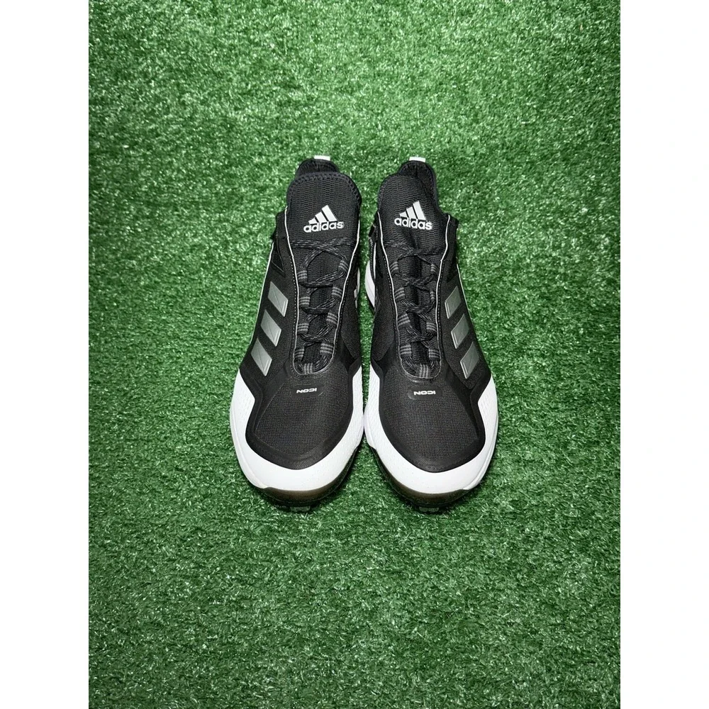 Adidas Icon 7 Boost Baseball Cleats Black White Mens‎ Size 14 FY4178 (NEW)